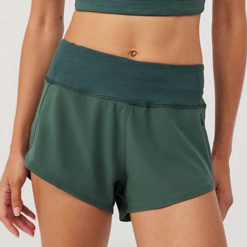 Outdoor Voices Forest Green Athletic Shorts